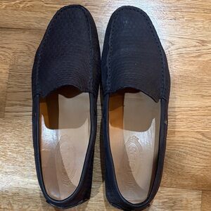 Tod's Dark Brown Textured Loafers for Men